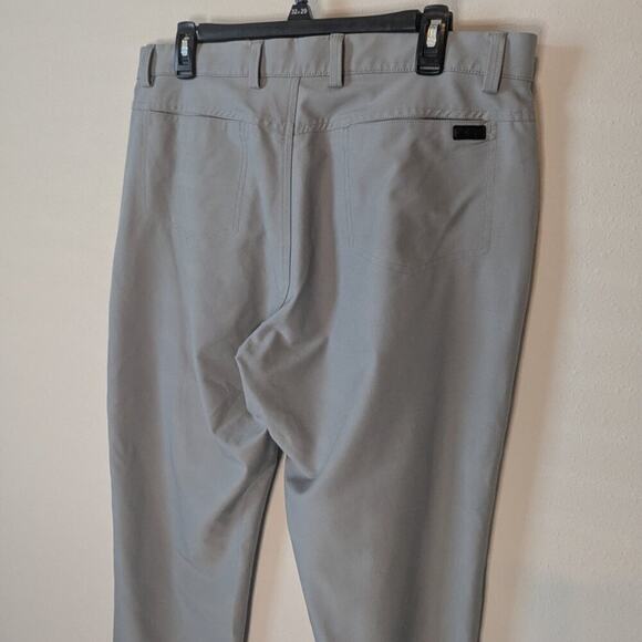 Greg Norman Golf Pants | Size 34x30 | Light Grey Moisture-Wicking Athletic Fit - Picture 5 of 10